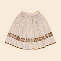 Apolina  Camp Check Wendy Midi Skirt