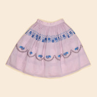 Apolina  Violet Cr�me Wendy Structured Organdie Midi Skirt
