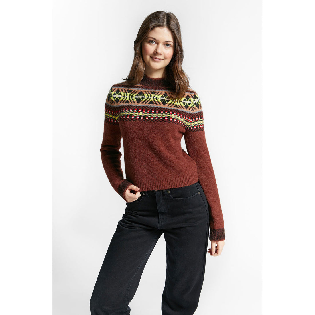 Indee  Coffee Western Pullover