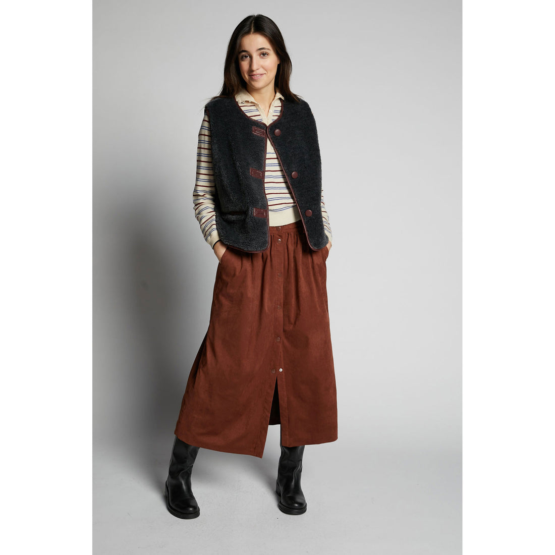 Indee  Coffee Westside Skirt