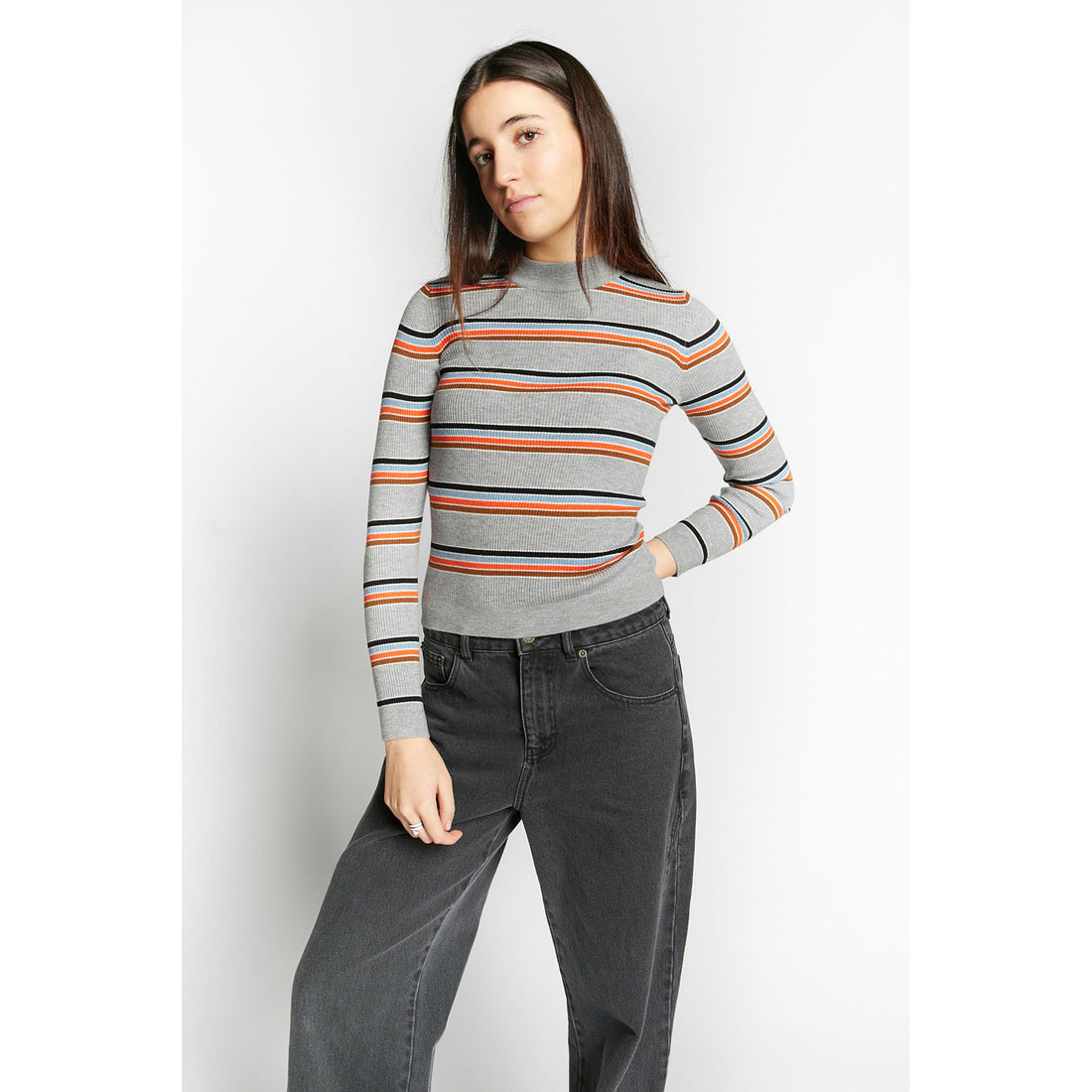 Indee  Grey Melange Wimbledon Pullover