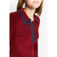 Indee  Merlot Red Wingfoil Pullover