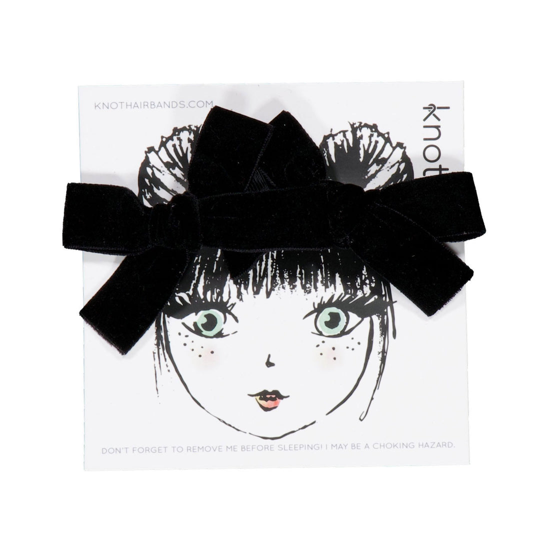 Knot Hairbands Blackbird Wingtip Ribbon Mini Bow Set