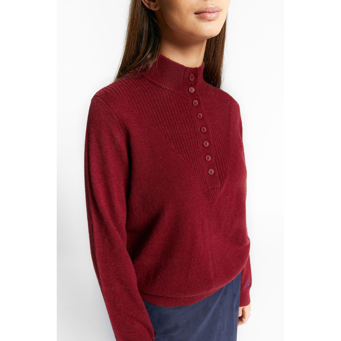 Indee Merlot Red Winter Pullover