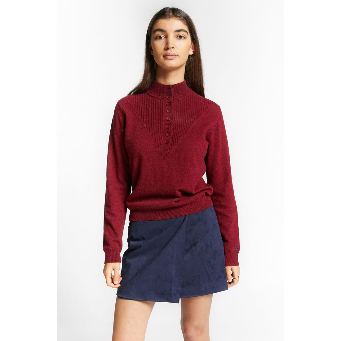 Indee Merlot Red Winter Pullover