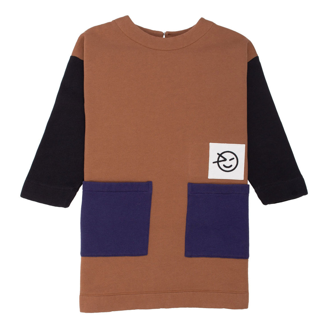 Wynken Brown/Black/Navy Pocket Dress