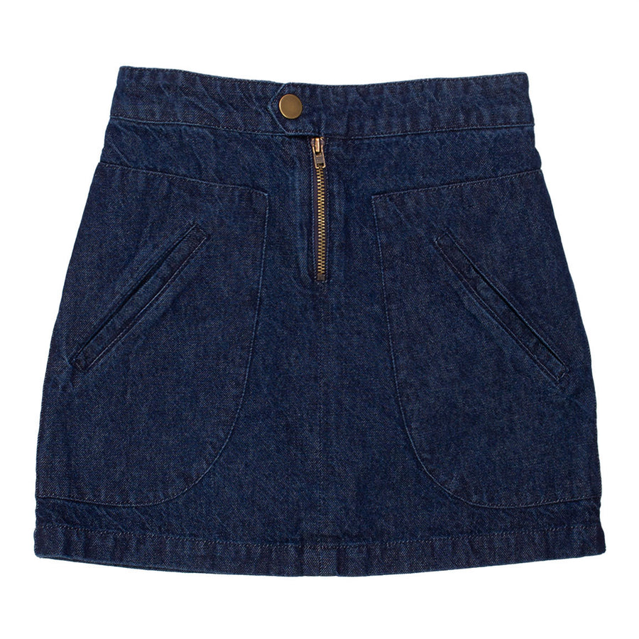 Wynken Mid Blue Denim Riga Skirt