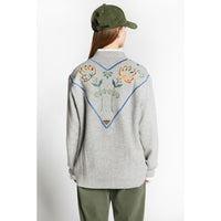 Indee  Grey Melange Waffa Cardigan
