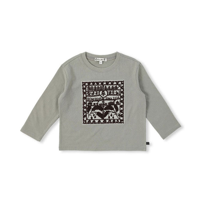 Bene Bene Khaki Green Woodcut T-shirt