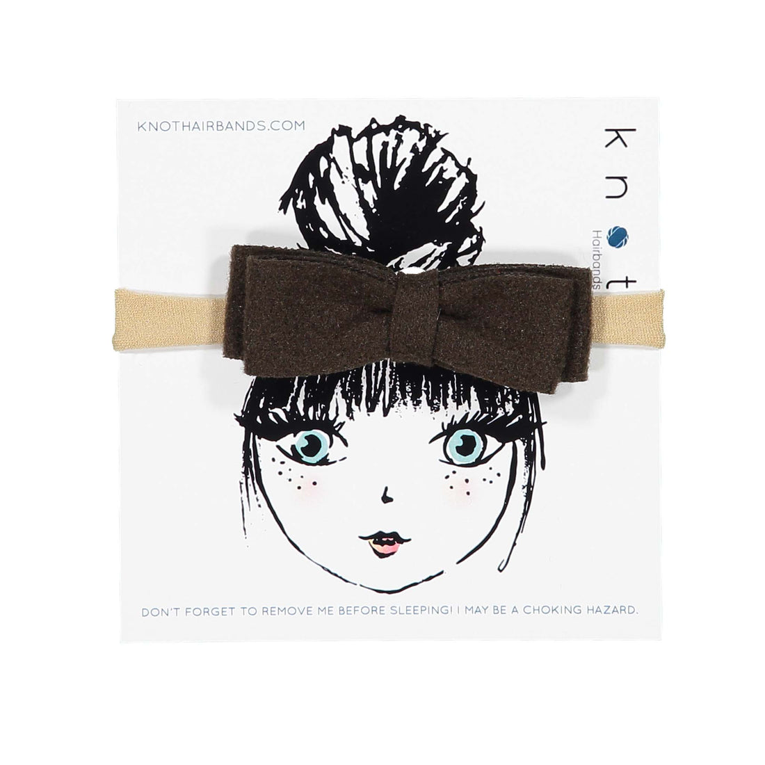 Knot Hairbands Fudge Wool Bow Band