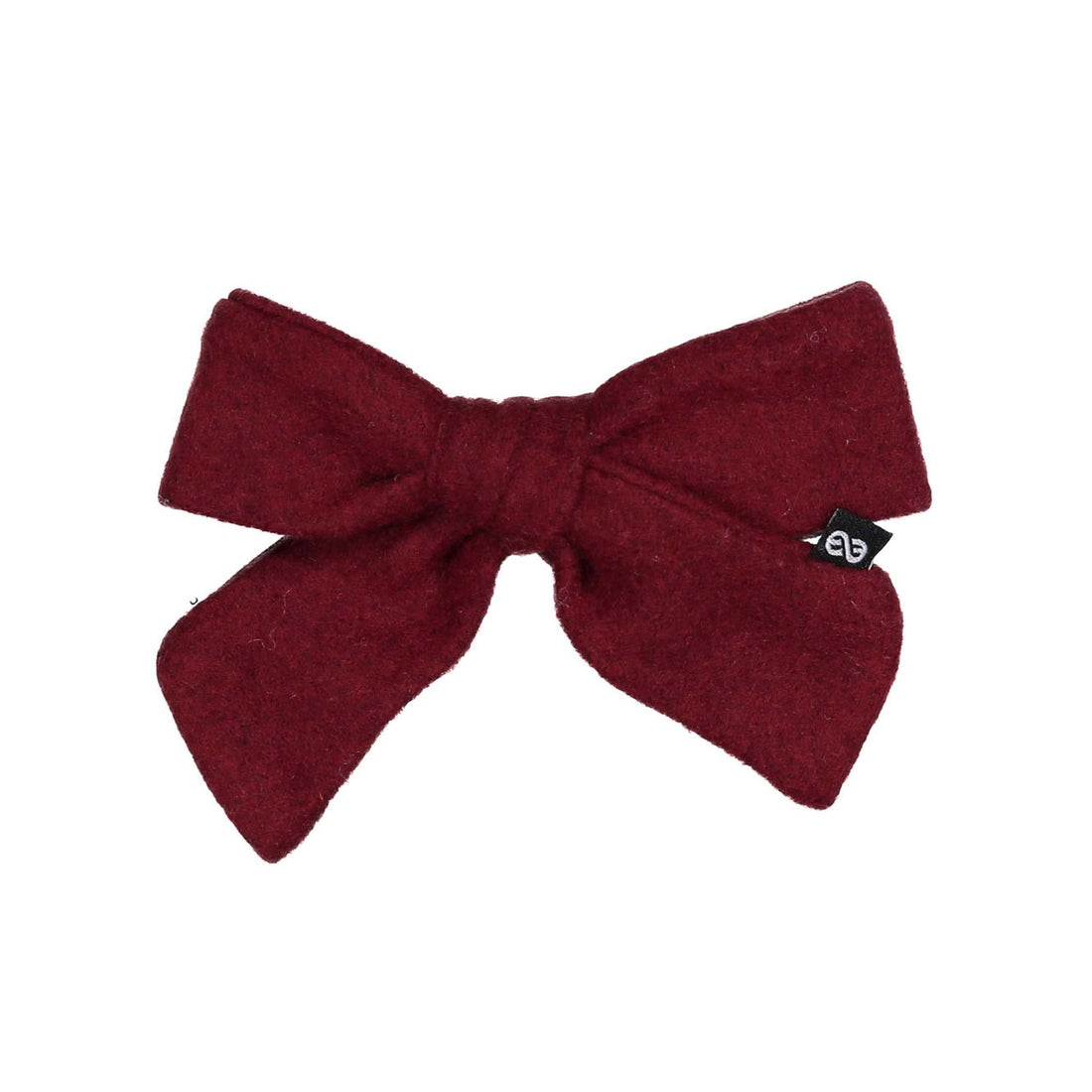 Knot Hairbands Burgundy Woolen Bow