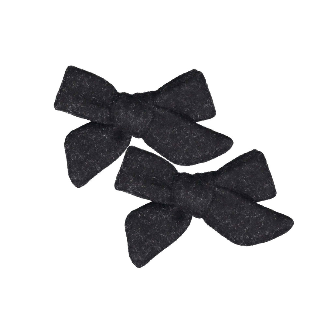 Knot Hairbands Black Woolen Clip Set