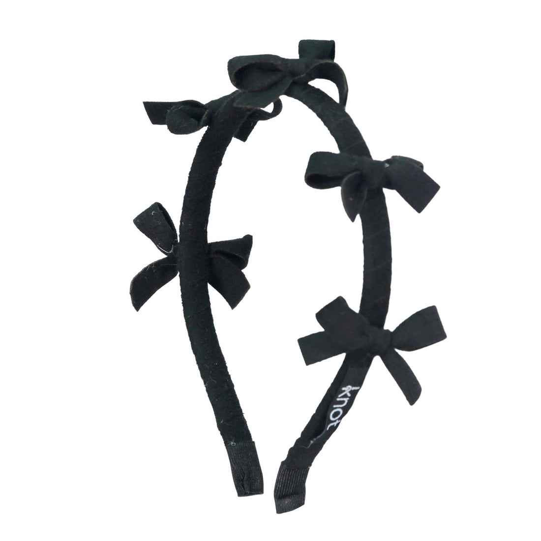Knot Hairbands  Black Woolly Headband