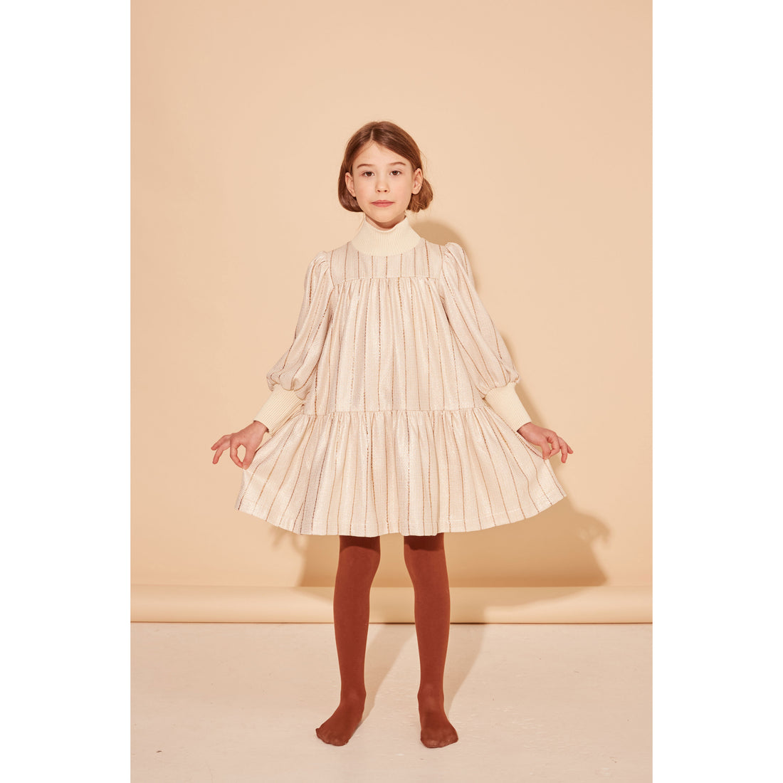 The Middle Daughter Cat Coat Gold Word Of Mouth Dress