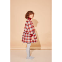 The Middle Daughter Cranberry & Blue Moon Check Word Of Mouth Dress