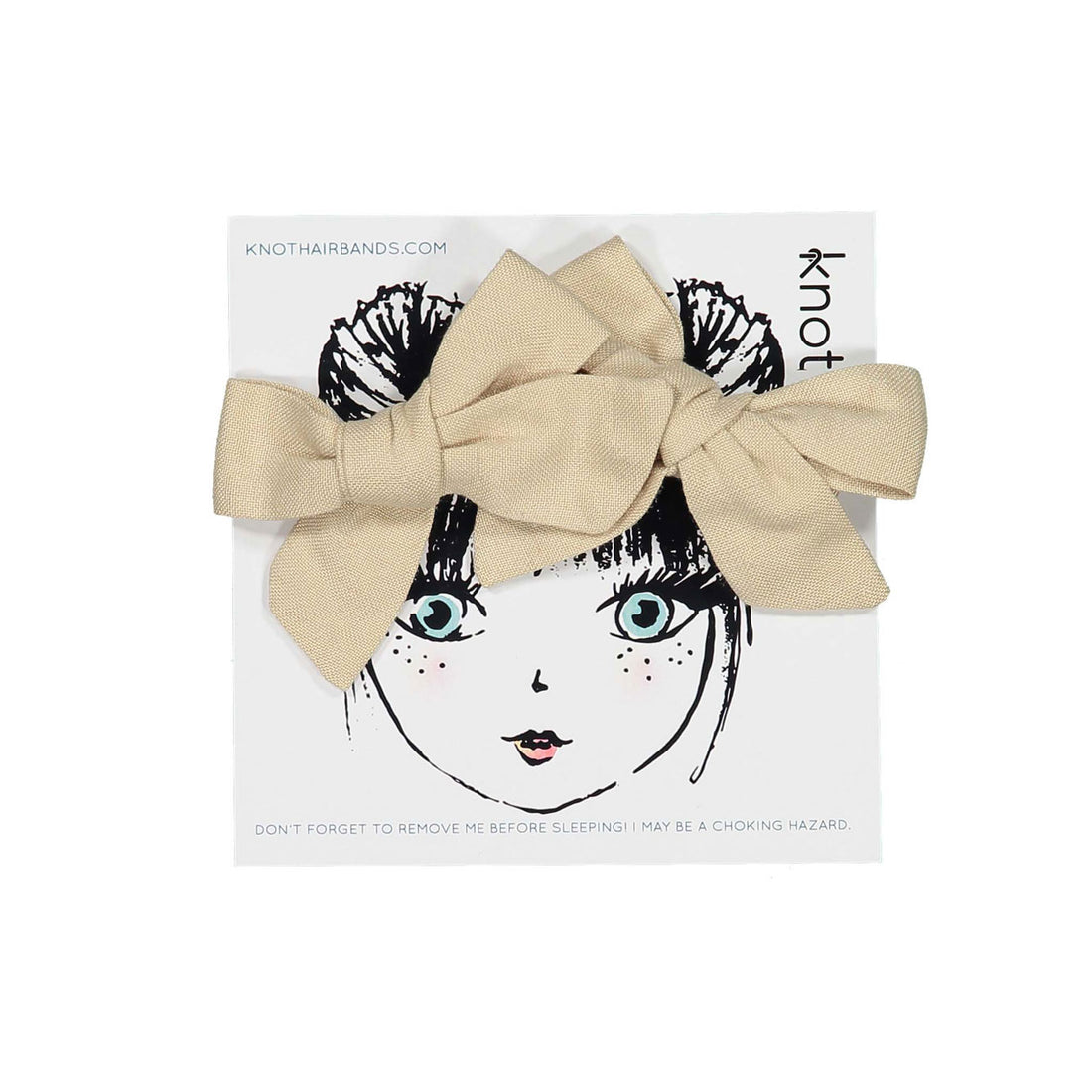 Knot Hairbands Sand Woven Bow Set