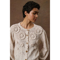 Louise Misha Cream Lokya Cardigan