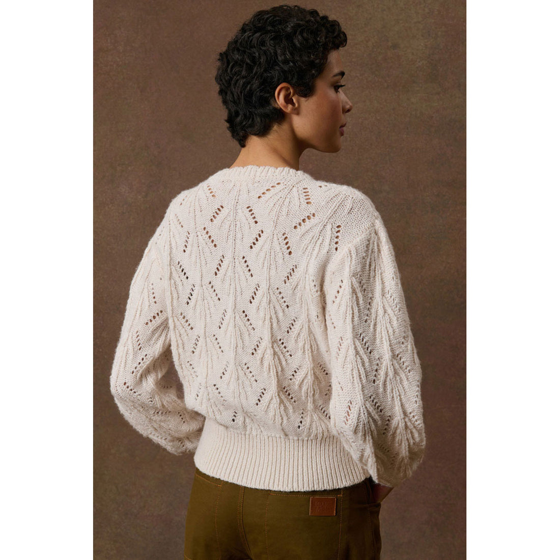Louise Misha Cream Lokya Cardigan