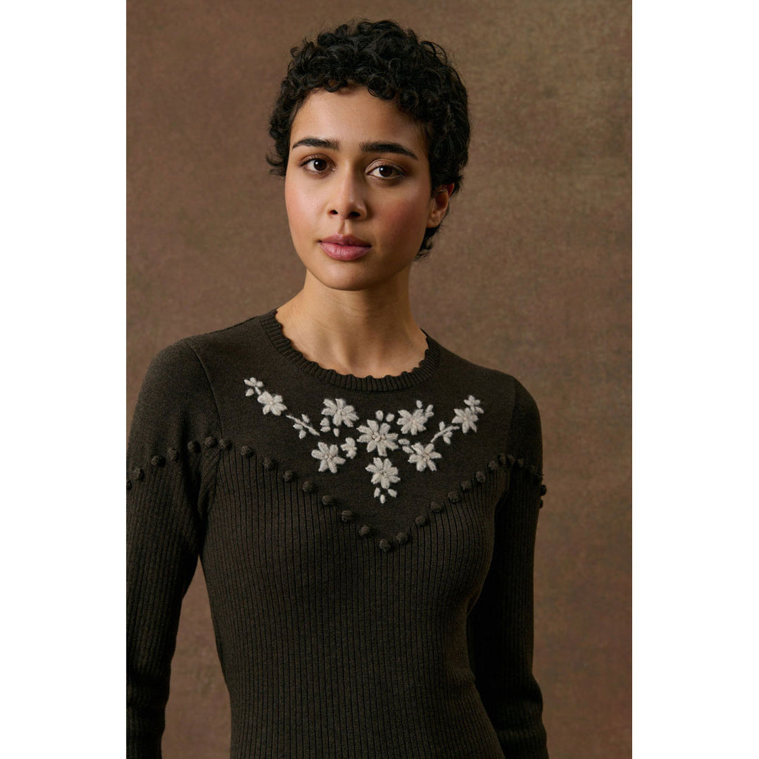 Louise Misha Chocolate Brygida Dress