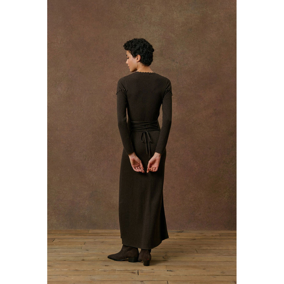 Louise Misha Chocolate Brygida Dress