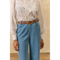 Louise Misha Off White Leonide Womens Blouse