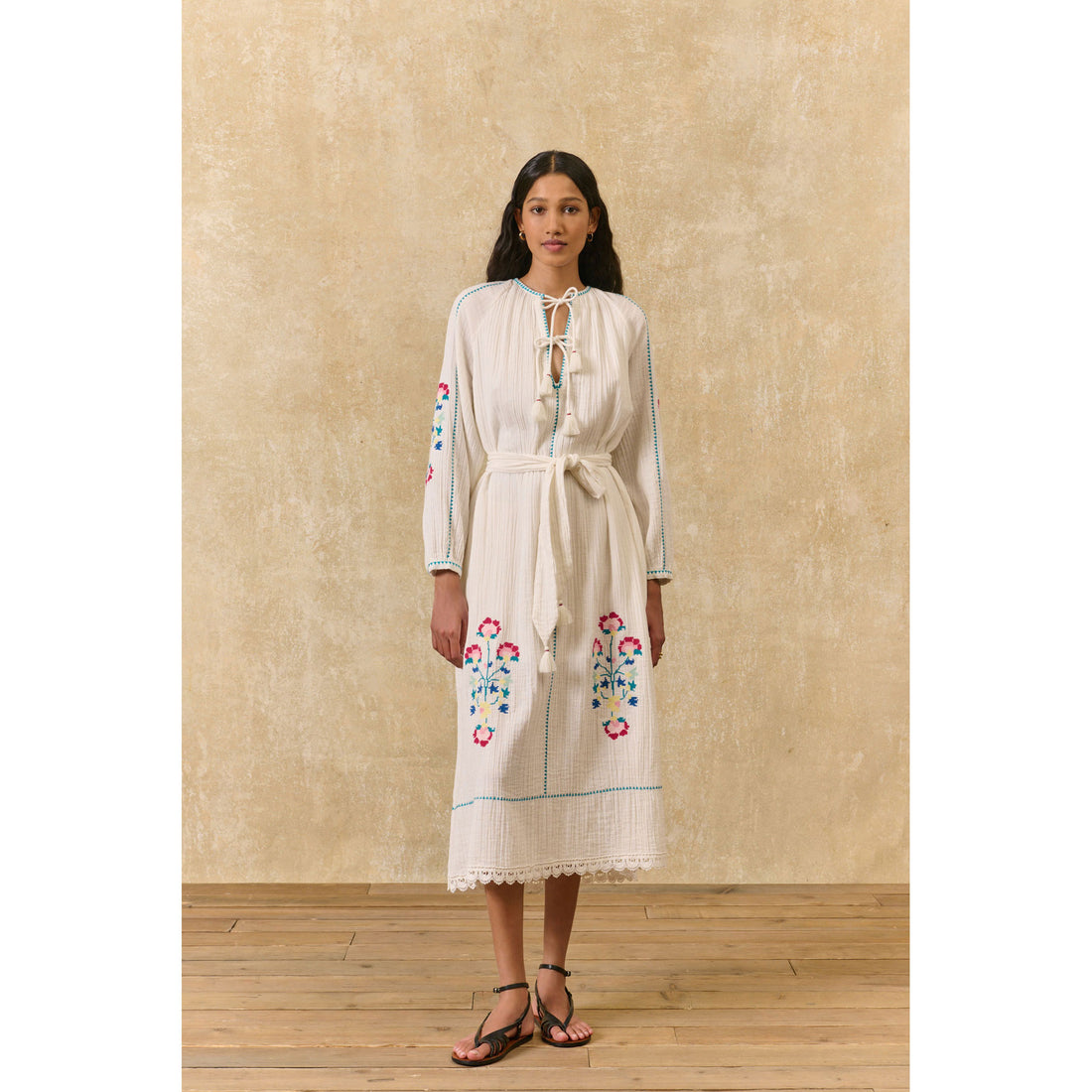 Louise Misha Off White Marta Womens Dress