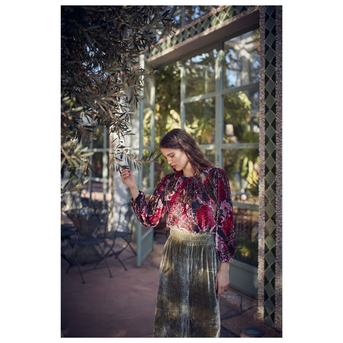Louise Misha Green Nadia Blouse