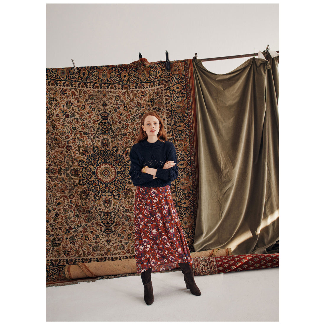 Louise Misha Fox Flowers Guedra Isabella Skirt
