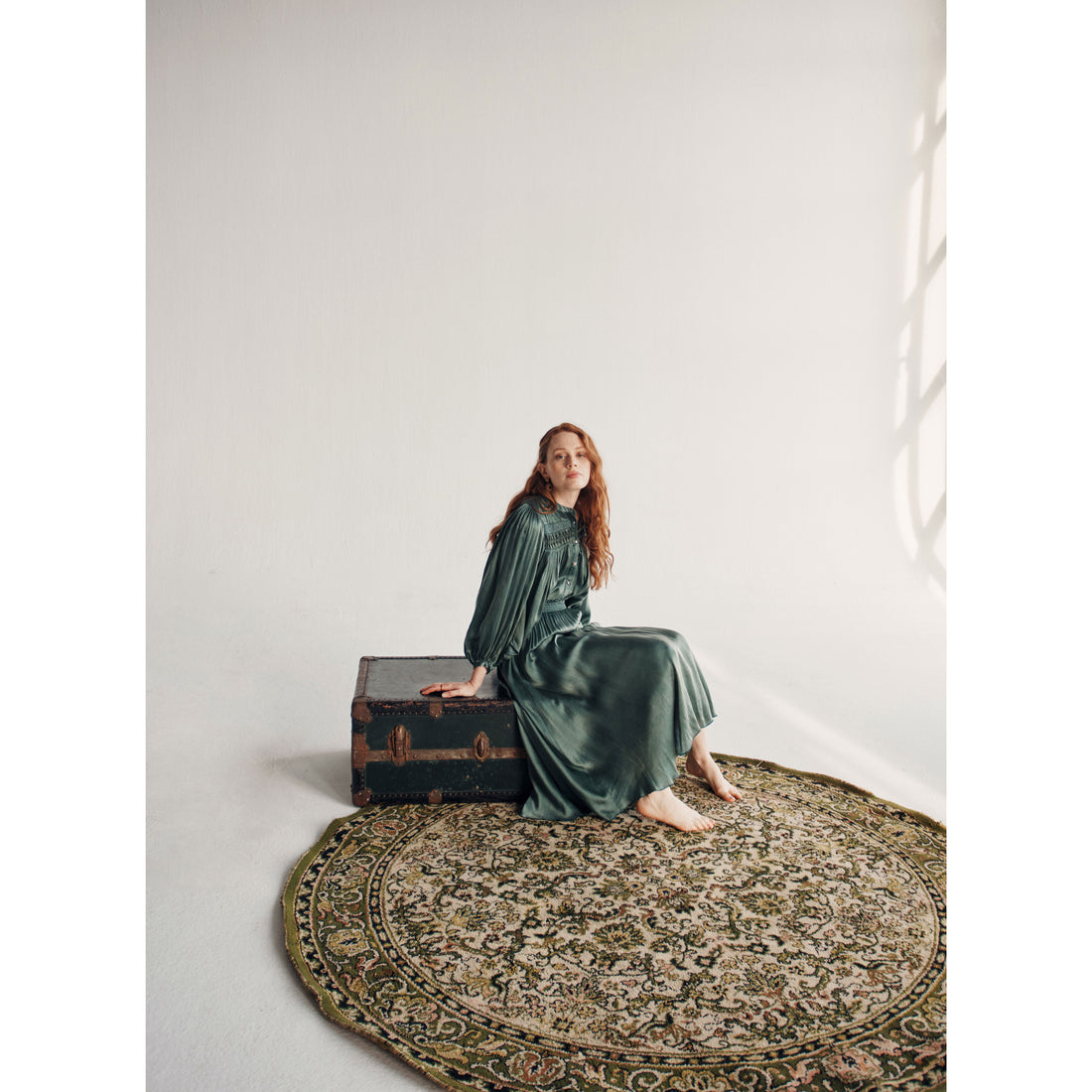 Louise Misha Forest Green Irielle Skirt