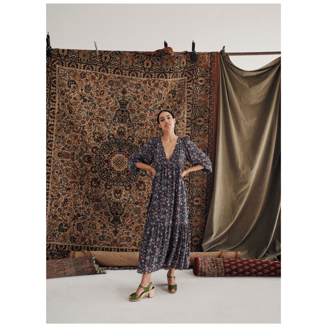 Louise Misha Midnight Flower Fields Balia Dress