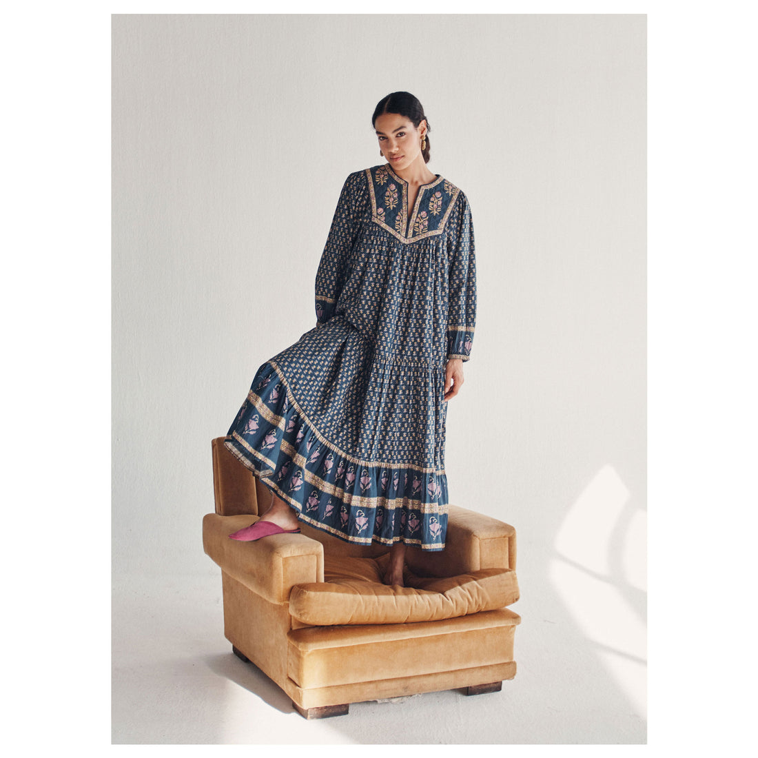 Louise Misha Midnight Granda Meadow Gypsy Dress