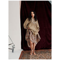 Louise Misha Khaki Granada Meadow Gypsy Dress