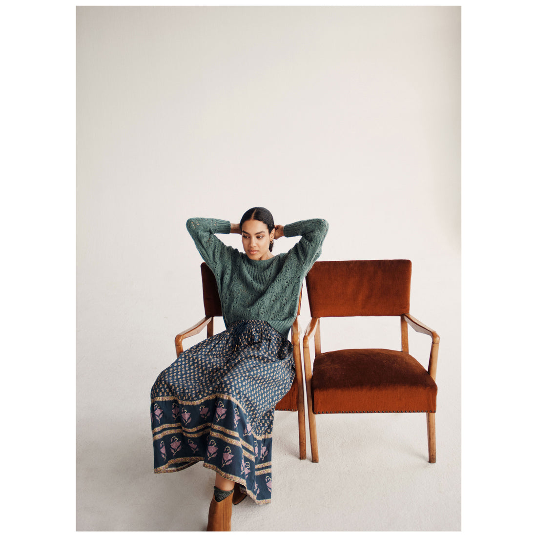 Louise Misha Midnight Granada Meadow Irina Skirt