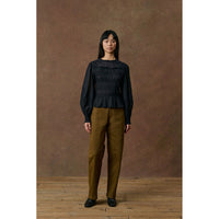Louise Misha Black Haydee Blouse