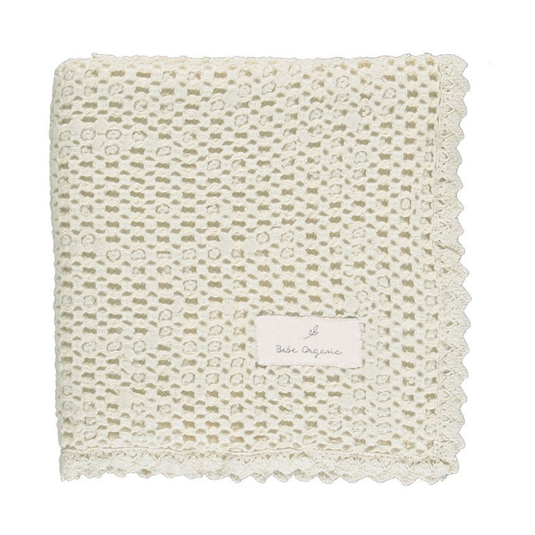 Bebe Organic Natural Waffle Bebe Blanket