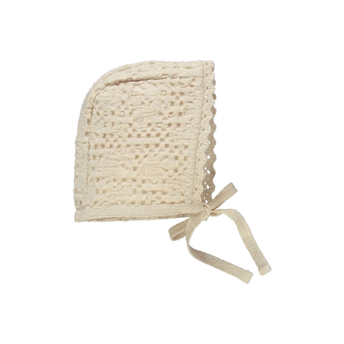 Bebe Organic Natural Waffle Bonnet