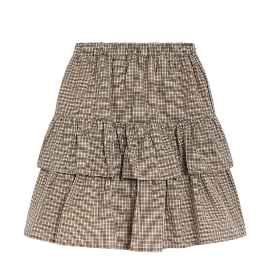 The New Society Wander Check Special Skirt
