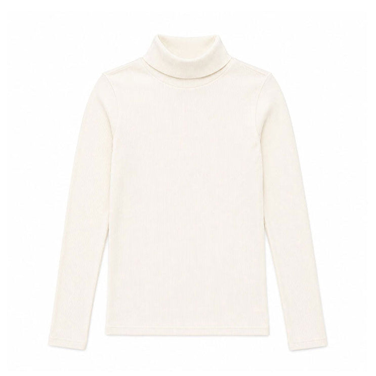 Clubhouse Cream Ribbed Turtleneck