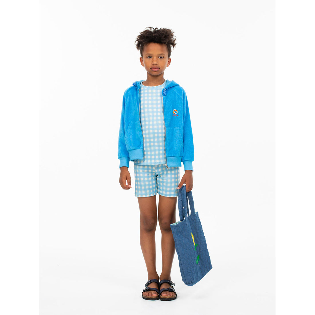 Wander and Wonder  Sky Terry Zip Up Hoodie