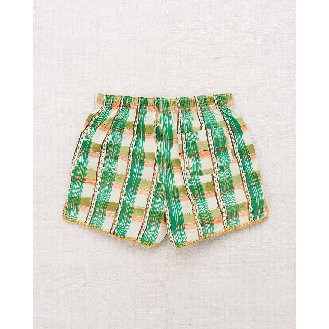 Misha and Puff Mojave Watercolor Plaid Traveler Short