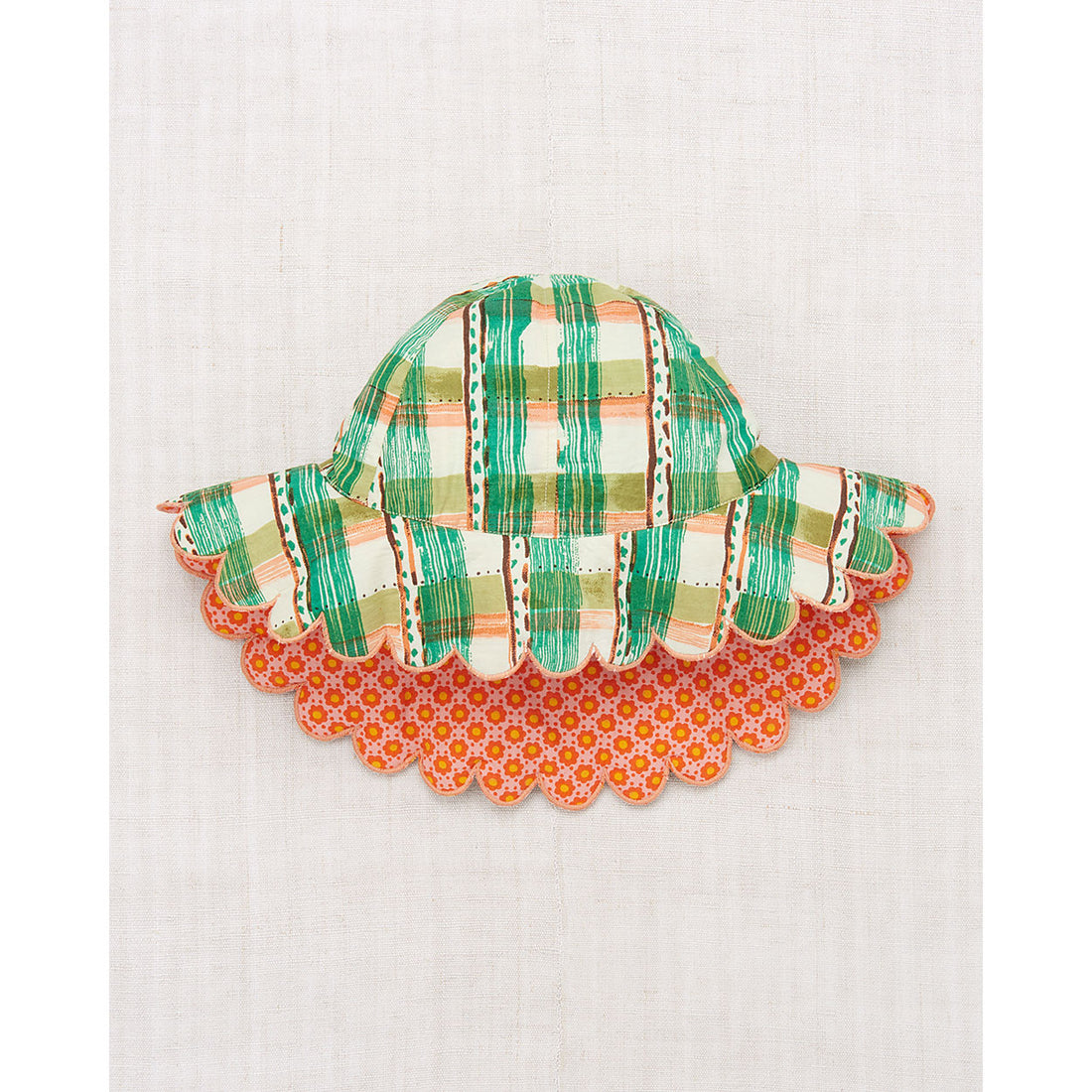Misha and Puff Mojave Watercolor Plaid Holiday Sunhat
