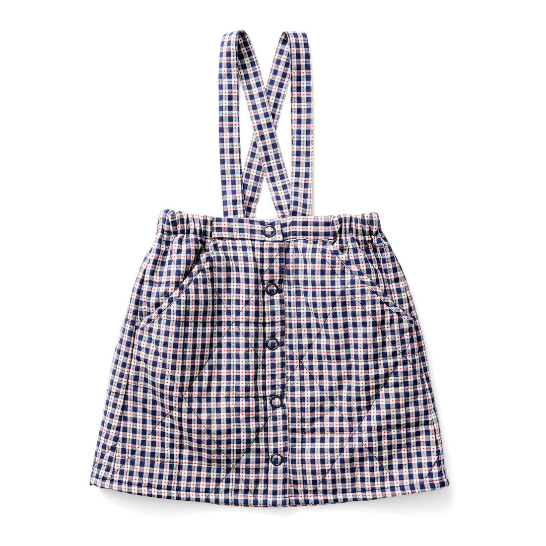 SOOR PLOOM Ink Gingham Print Harlyn Pinafore