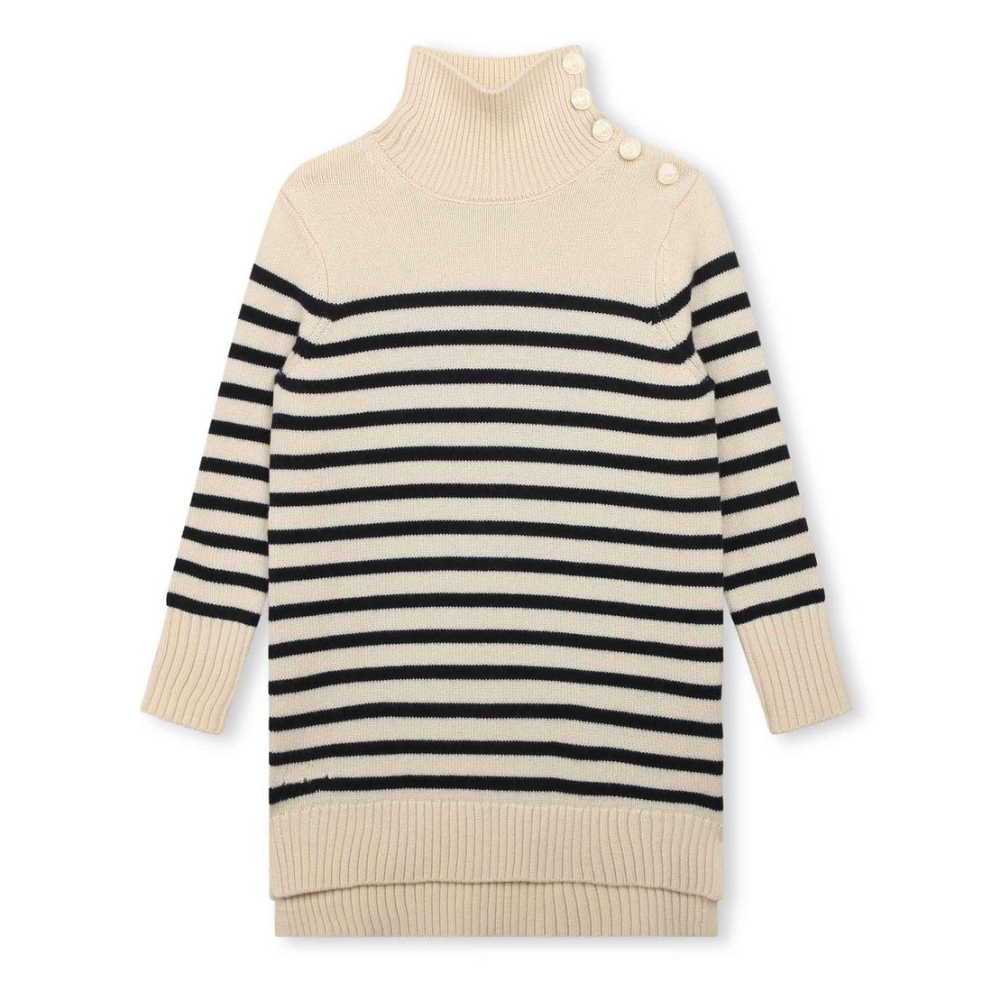 Zadig and Voltaire Ivory Striped Sweater Dress
