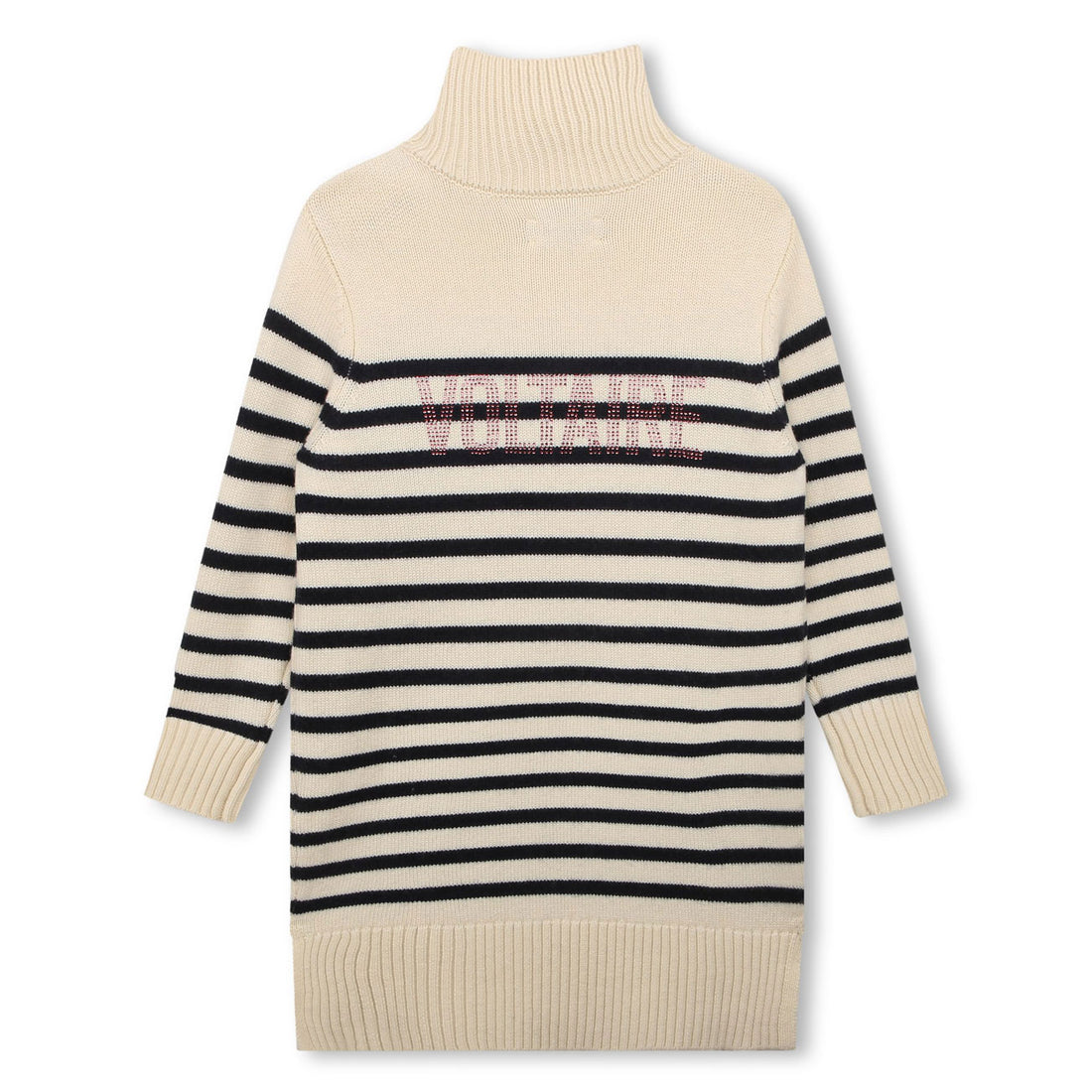 Zadig and Voltaire Ivory Striped Sweater Dress