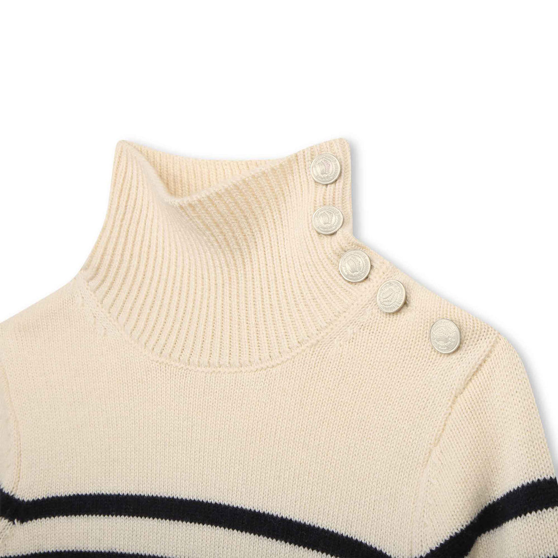 Zadig and Voltaire Ivory Striped Sweater Dress