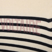 Zadig and Voltaire Ivory Striped Sweater Dress