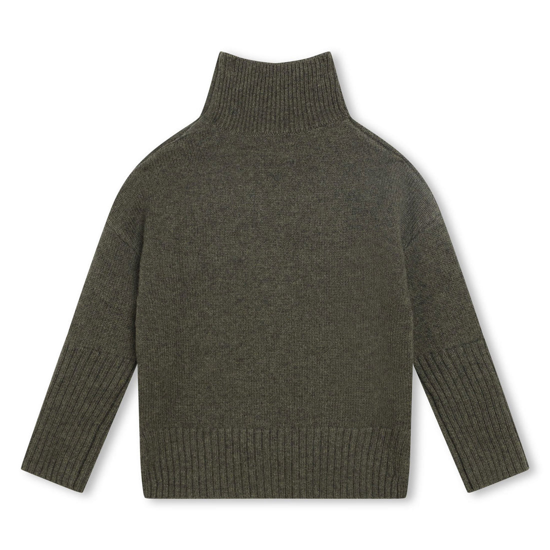 Zadig and Voltaire Green Marl High Neck Sweater