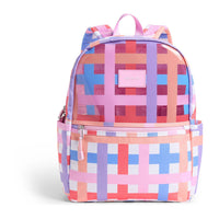 State Bags Pink Multi Plaid Kane Backpack