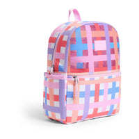 State Bags Pink Multi Plaid Kane Backpack