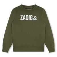 Zadig and Voltaire Khaki Logo Sweatshirt